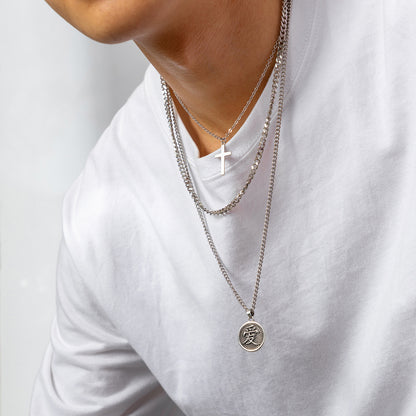 Simple Fashion Cross Clavicle Chain Hip Hop Pendant Necklace