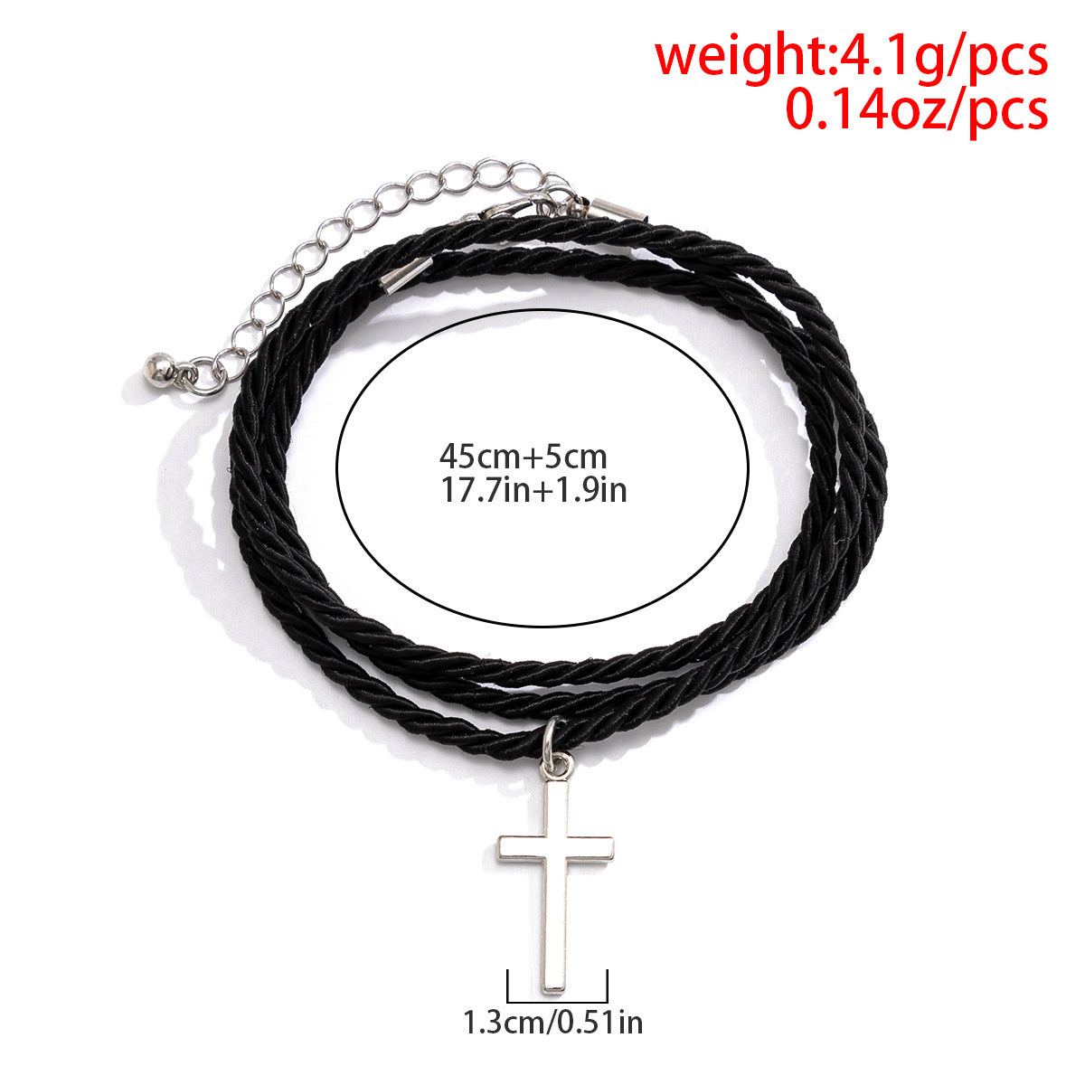 Fashion nation style multi -layer woven cross bracelet