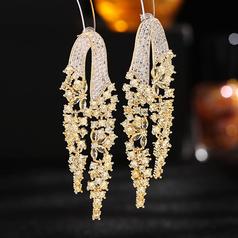 French Elegant Long Earrings