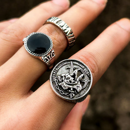 Retro fashion pirate/round design simple style ring