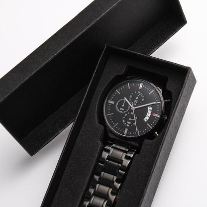 Black Chronograph Watch