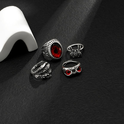 Retro Fashion God's Eye/Owl/Spider/Claw Design Ring