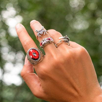 Retro Fashion God's Eye/Owl/Spider/Claw Design Ring