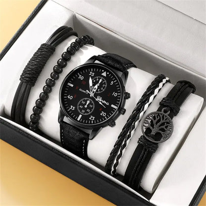 New Men's Watch Luxury Watch Set