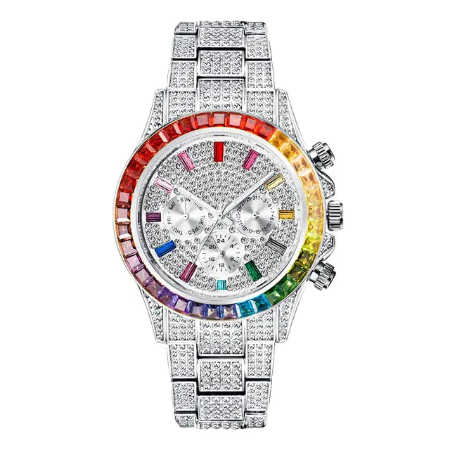 Rainbow Diamond Quartz Watch