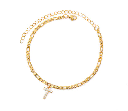 Tiny A-Z Initial Letter Anklets