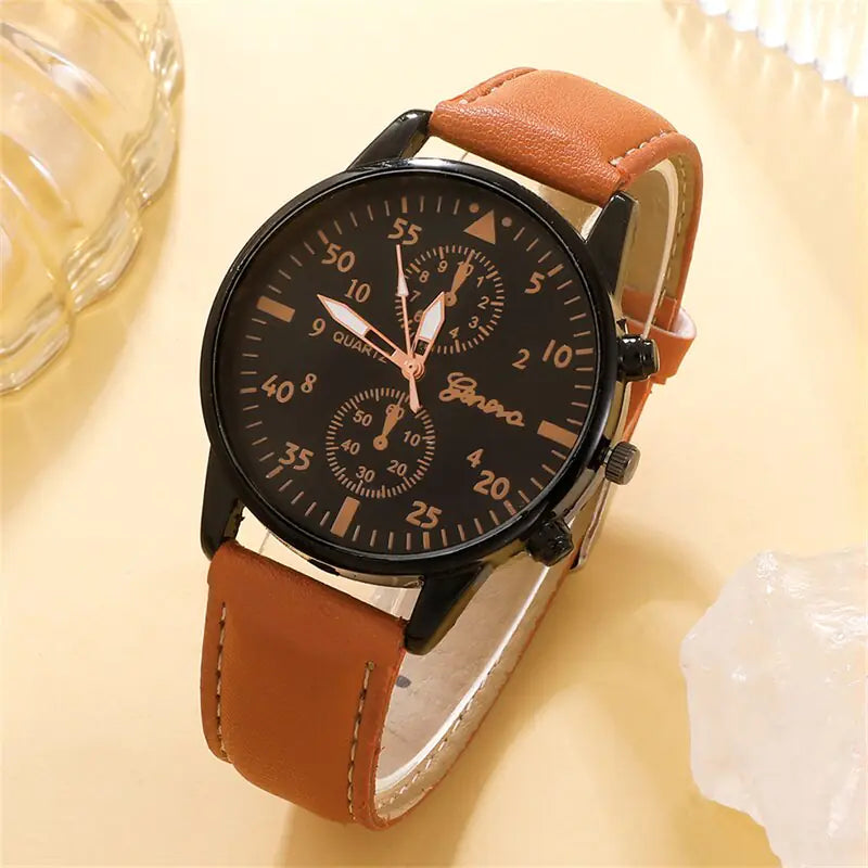 New Men's Watch Luxury Watch Set